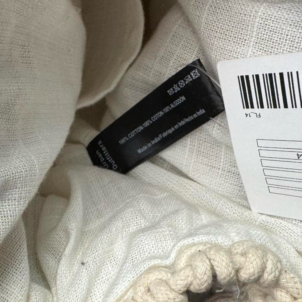 🆕 Urban Outfitters Macrame Knit Woven Off White Bag Backpack NWT - Picture 3 of 4